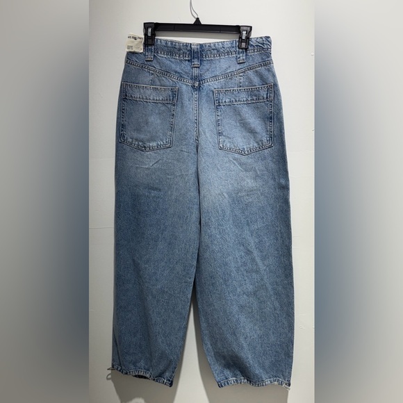 We The Free Newbies Solid Slouchy Baggy Jeans High Rise Casual Size Small - Picture 11 of 12